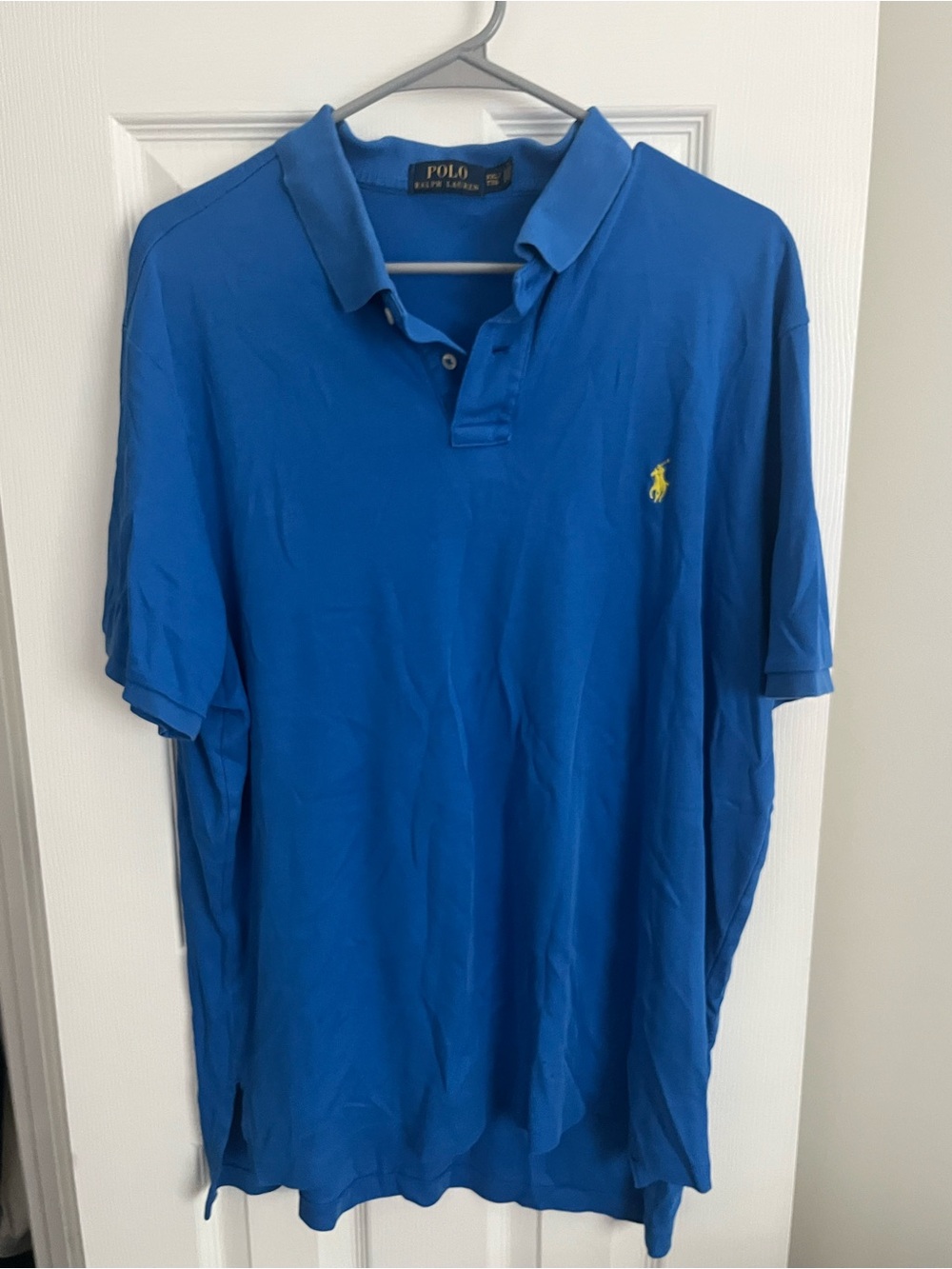 Polo by Ralph Lauren Men's Royal Blue Polo with Yellow Pony